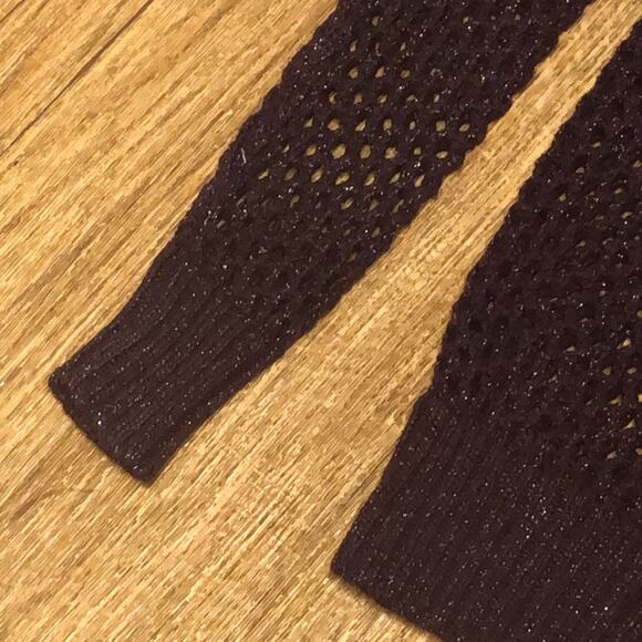 Express Open Knit Wine Maroon Sweater Size XS - Picture 5 of 10